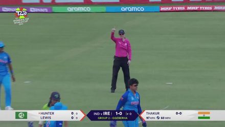Amy Hunter - Wicket - India vs Ireland