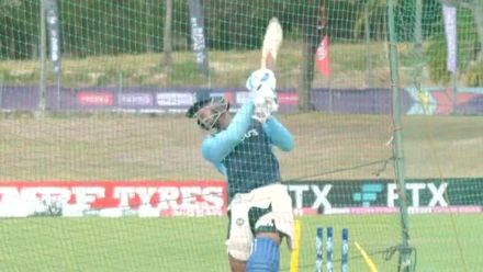 Rajvardhan Hangargekar batting at the nets | IND v AUS | ICC U19 Men’s CWC 2022
