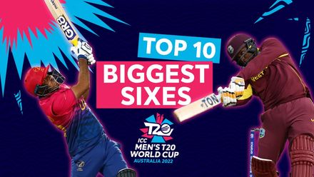 Biggest sixes at the ICC Men's T20 World Cup 2022