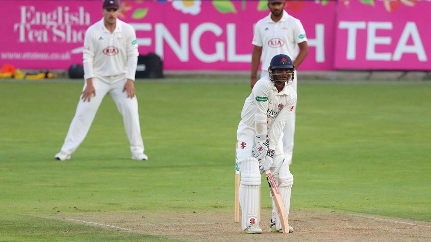 Chanderpaul in action in a County game in England in 2018