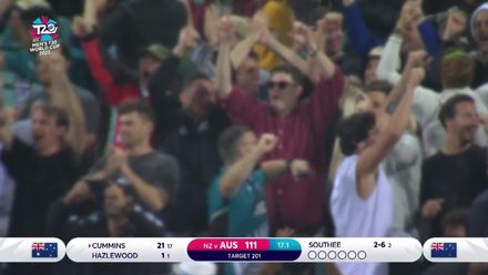 Wicket - Pat Cummins - Australia v New-Zealand ICC T20WC 2022