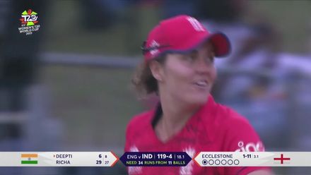 Wicket-Deepti-Sharma-England-Women v India-Women ICC T20WC 2023