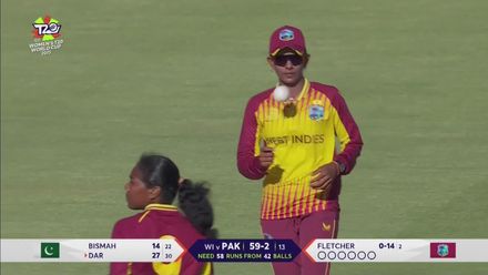 Nida Dar - Wicket - Pakistan vs West Indies