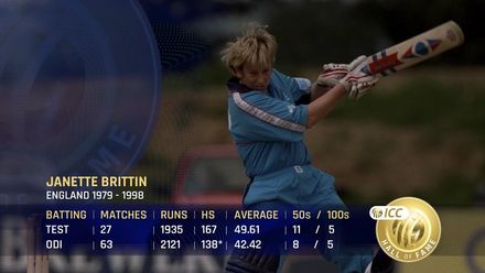 ICC Hall of Fame | Janette Brittin: 'One of the best England ever produced'