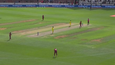 WICKET: Haynes falls while hitting out