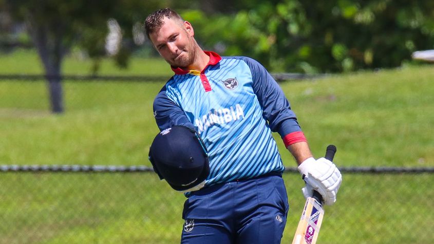 JP Kotze's century was the first in ODIs for Namibia and the first in the CWC League Two