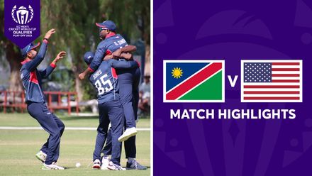 USA shock Namibia in Qualifier Play-off opener | Match Highlights
