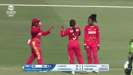Wicket - Amy Hunter - Zimbabwe Women v Ireland