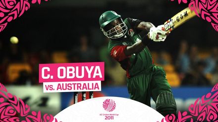 CWC11: Collins Obuya's unbeaten 98 earns him highest score by a Kenya batsman and country pride