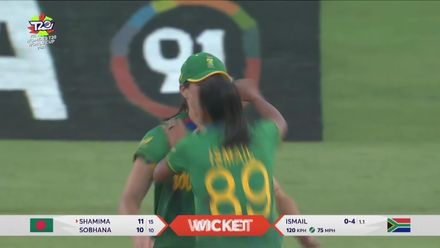 Shamima Sultana - Wicket - South Africa vs Bangladesh
