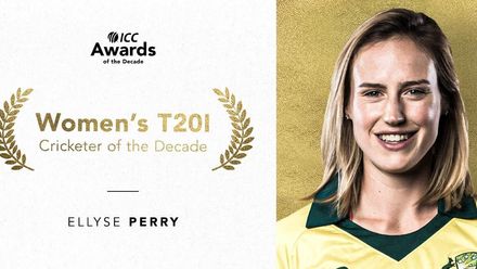 Ellyse Perry is the ICC Women's T20I Cricketer of the Decade