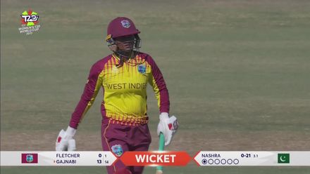 Shabika Gajnabi - Wicket - Pakistan vs West Indies