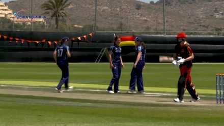 ICC Women's T20 World Cup Europe Qualifier: Sco v Ger - Katie McGill's three-wicket haul