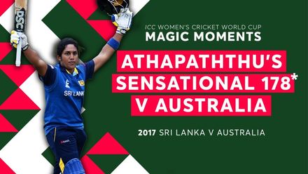 Athapaththu’s record ton in 2017 | Women’s World Cup Magic Moments