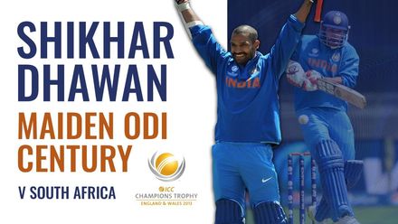 Shikhar Dhawan smashes his maiden ODI century | ICC Champions Trophy 2013