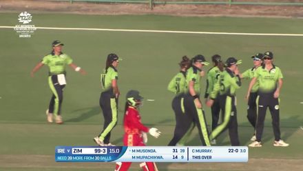 Wicket - Mary-Anne Musonda - Zimbabwe Women v Ireland