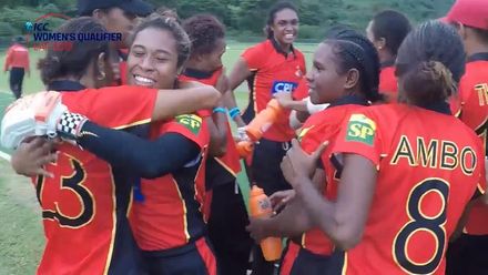 Women's Qualifier 2019 – Africa: Samoa v PNG – PNG winning moment
