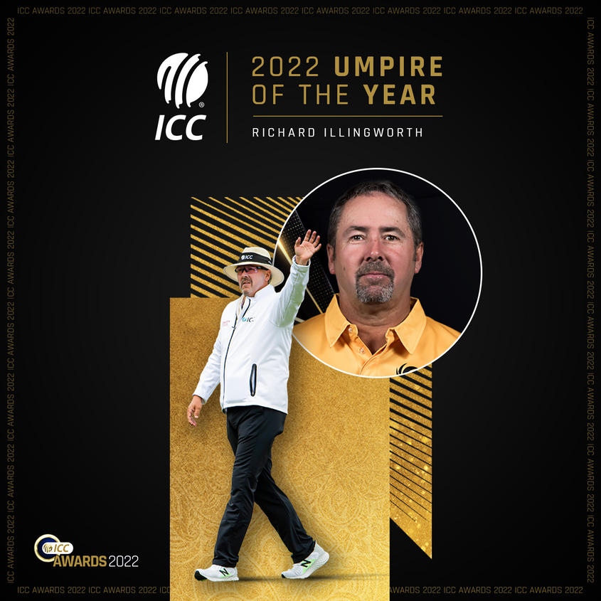 Richard Illingworth becomes two-time ICC Umpire of the Year